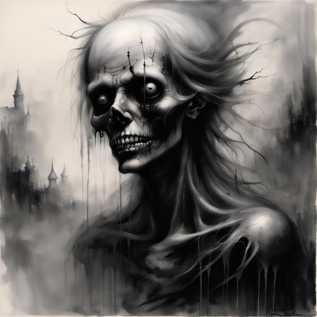 Disturbing Grimdark Horror Illustration