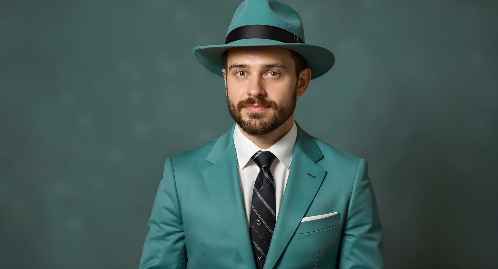 1950s Pin-Up Woman in Impressionist Style