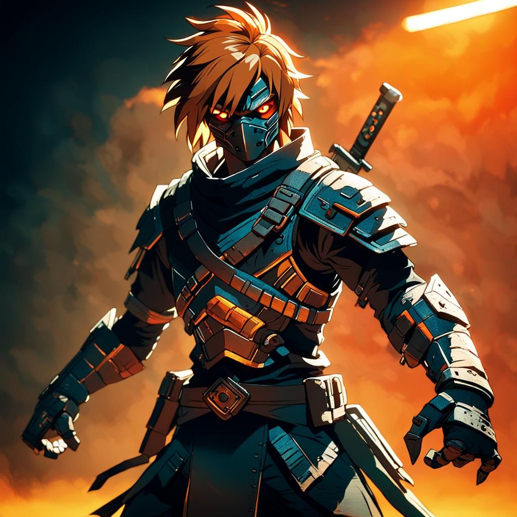 Hyper-Realistic Warrior Assassin in Cinematic T-Pose