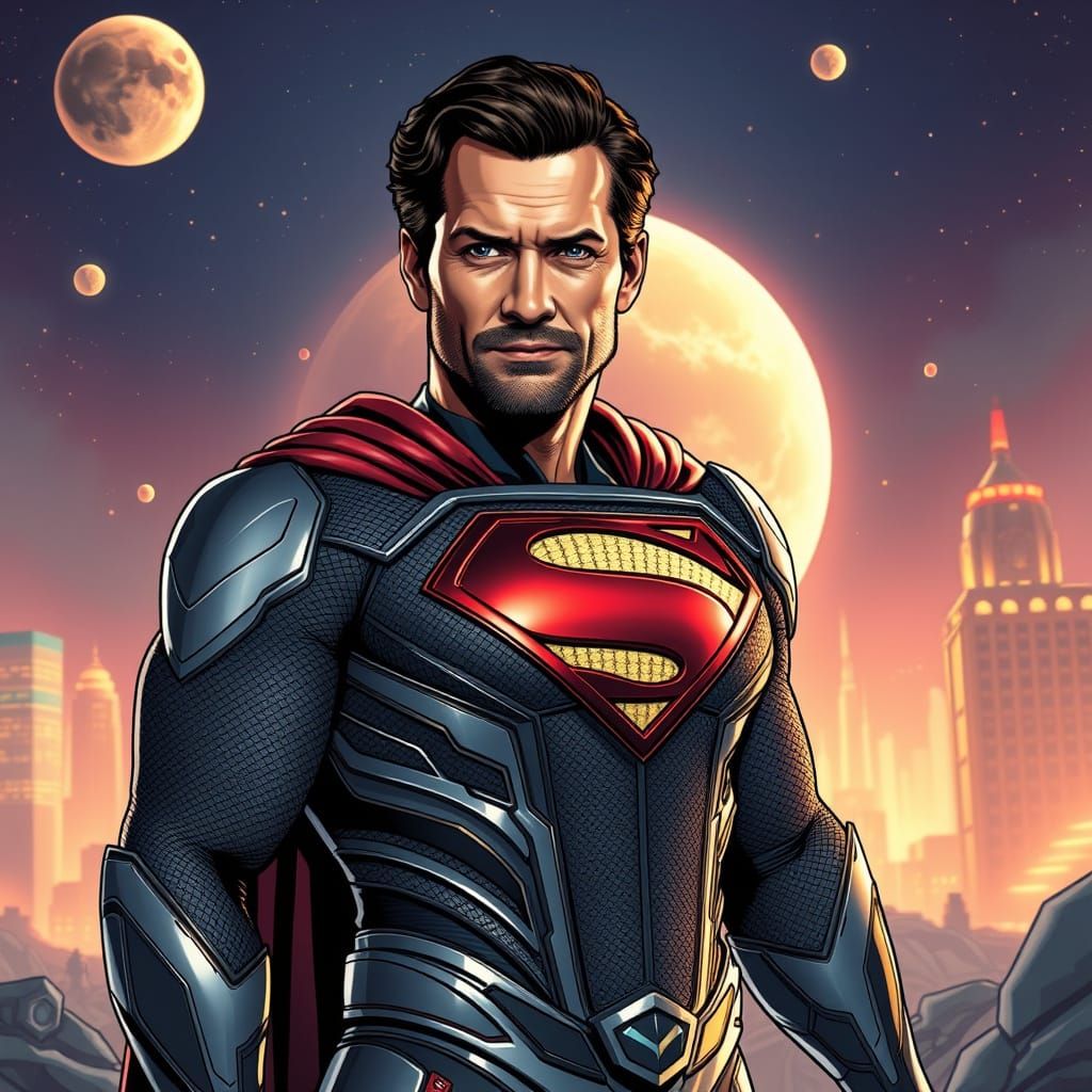 Bradley Cooper as Heroic Kryptonian Jor-El in Futuristic Cit...