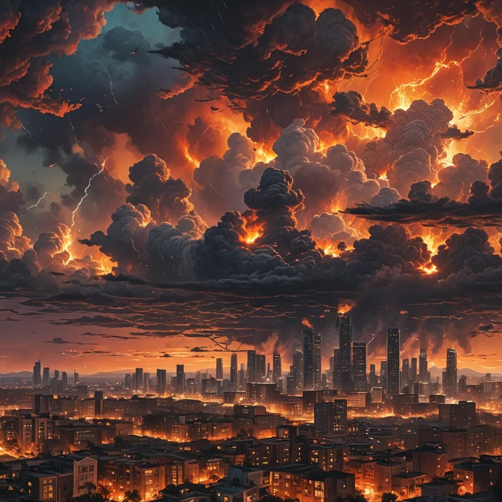 Burning Skies Over Paradise City