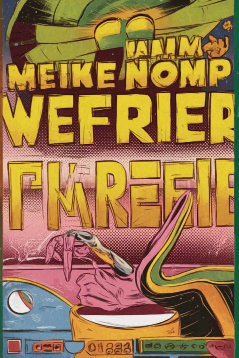 Cyberpunk Mecha Robot in Cosmic Chaos