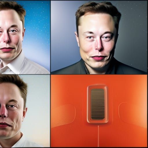 Professional Portrait of Elon Musk in Studio Lighting