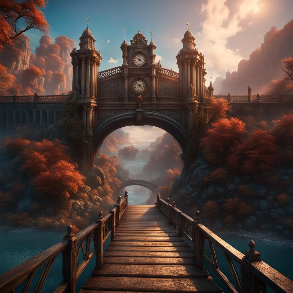 Fantastical Matte Painting with Intricate Detail
