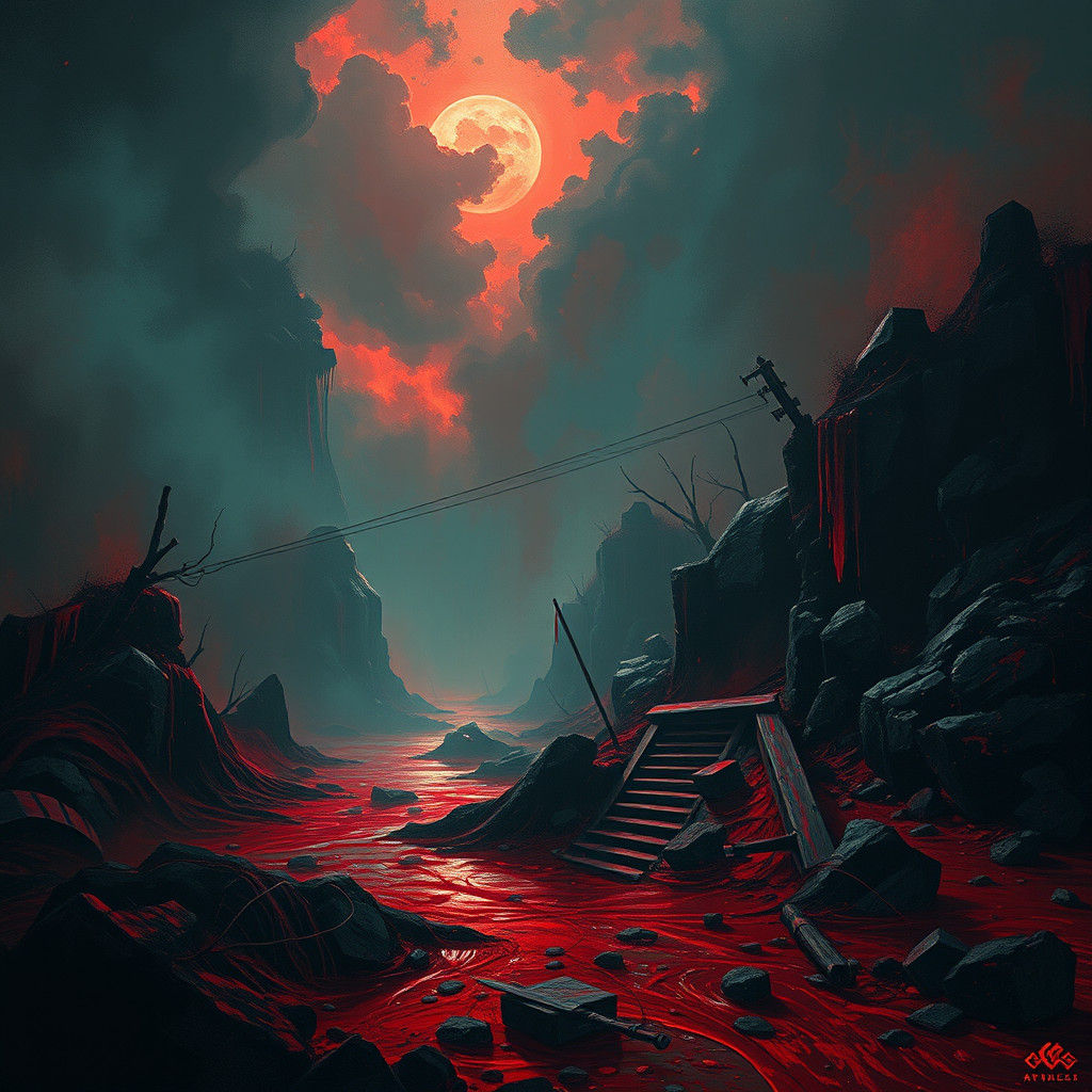 Blood-Soaked Fantasy Art in Unreal Engine 5