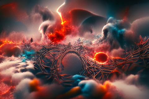 Heaven and Hell Meet: A Digital Rendering