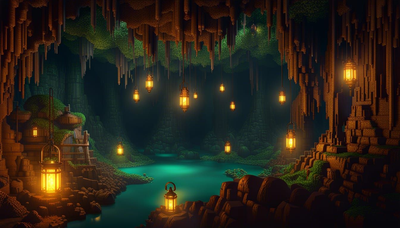 Lush Cave - Remake (New Algorythm SDXL 0.9)