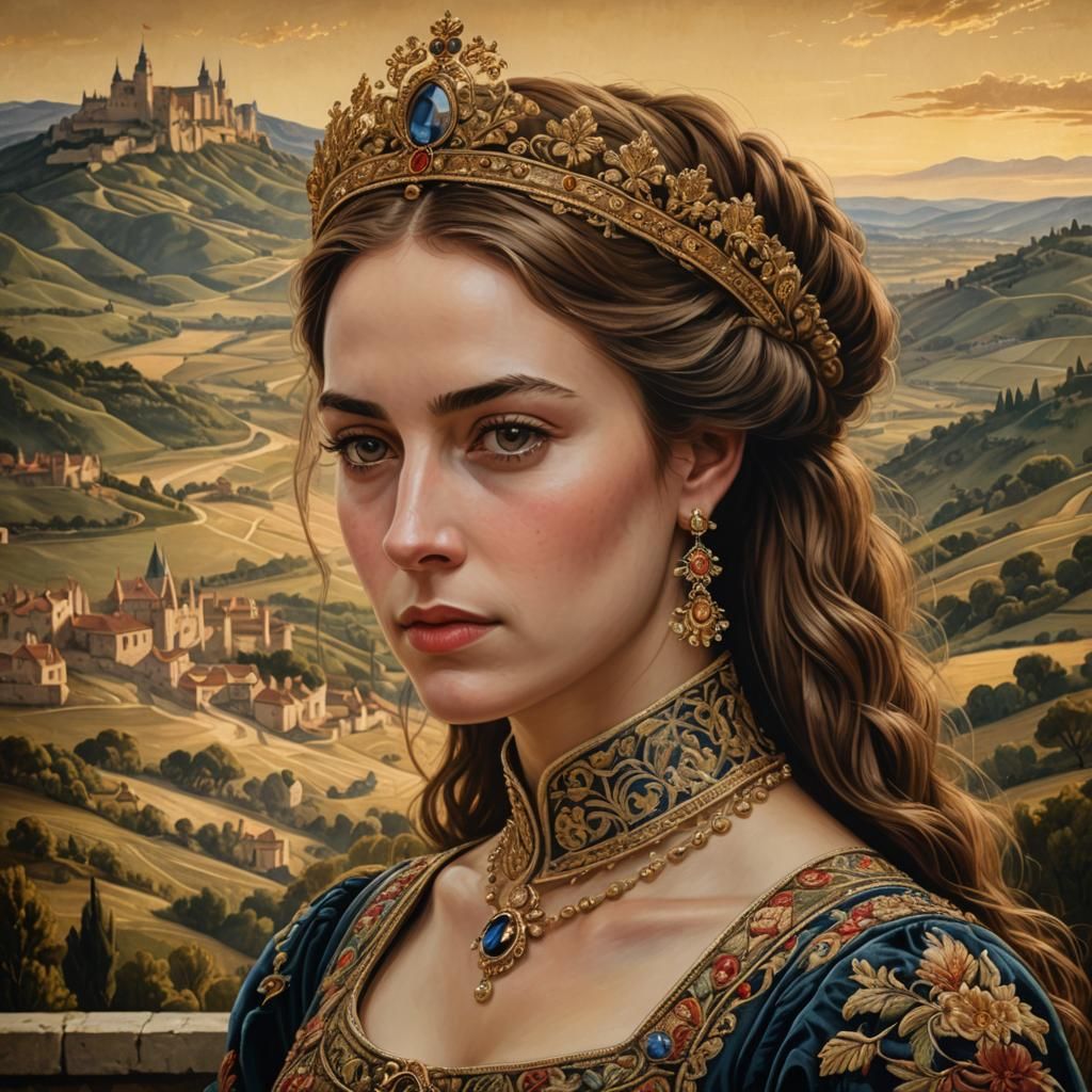 Renaissance Portrait of a Spanish Queen in France