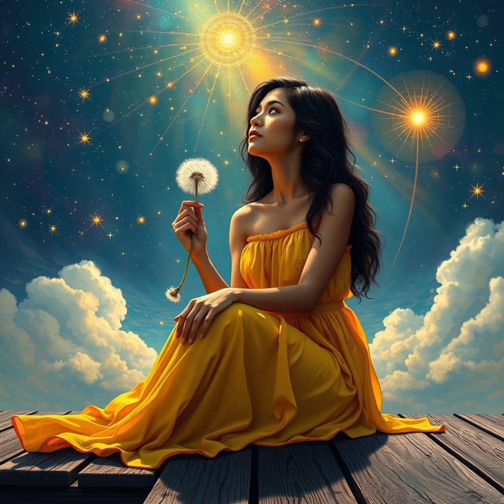 Latinas Serenade the Stars in Vibrant Yellow Sundress