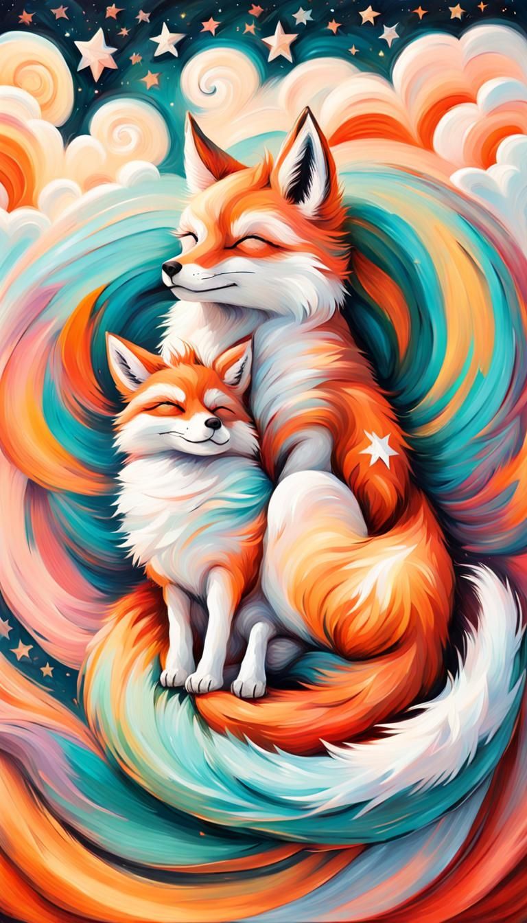 Star Fox mom and her little Star Fox baby. Care to name them...