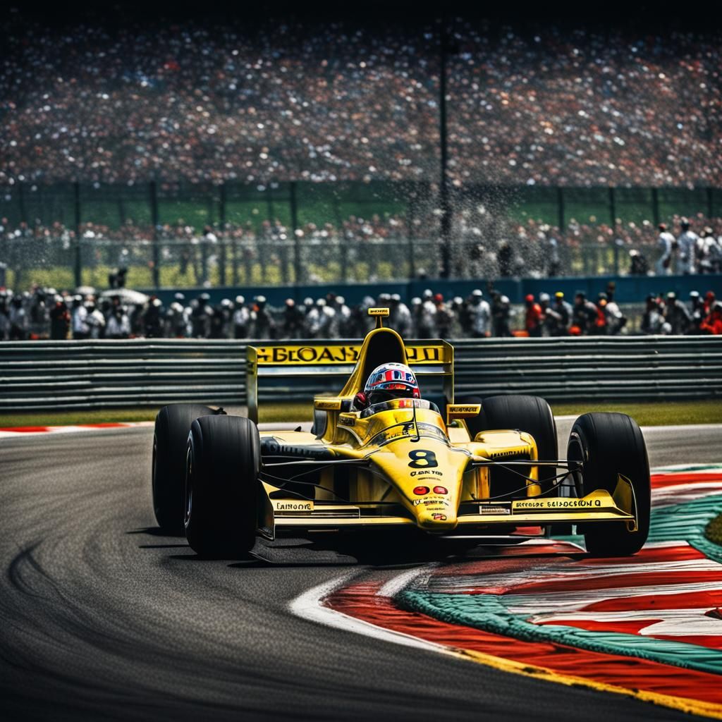 Hyperrealistic Ayrton Senna in Brazil