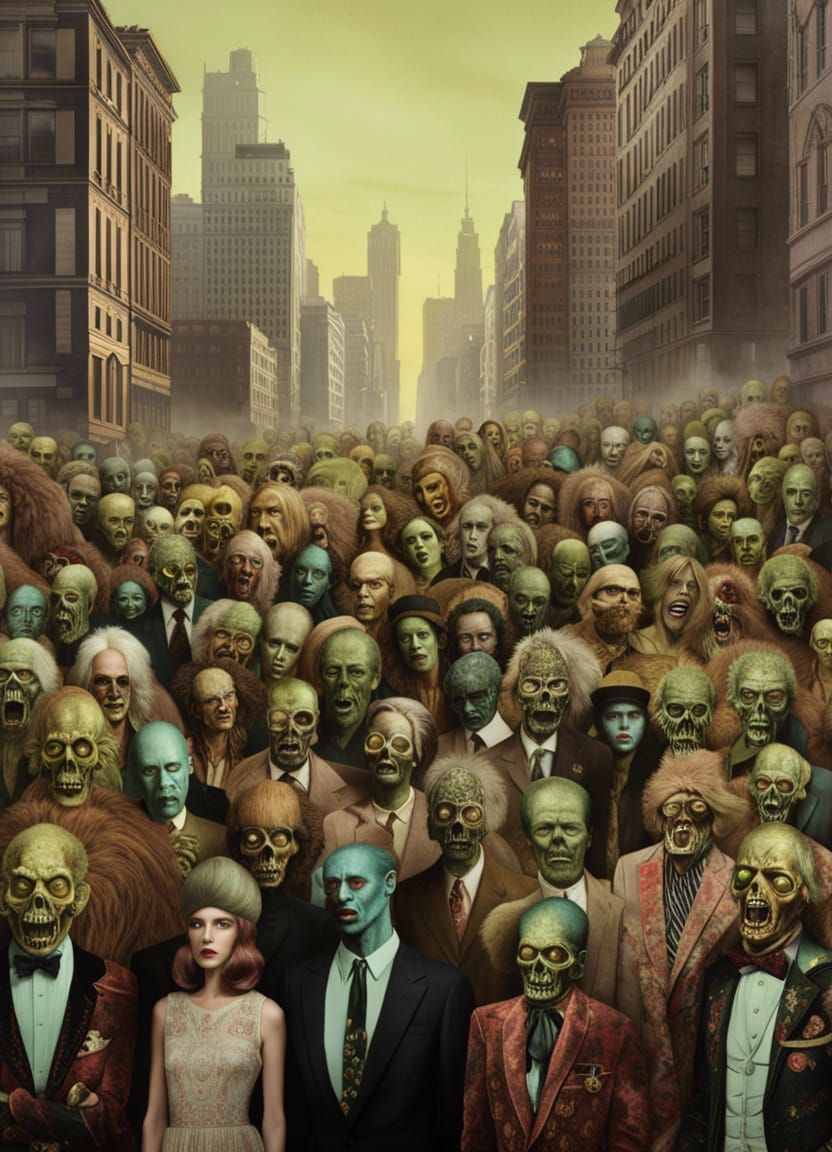 Zombie Horde by Catrin Welz-Stein