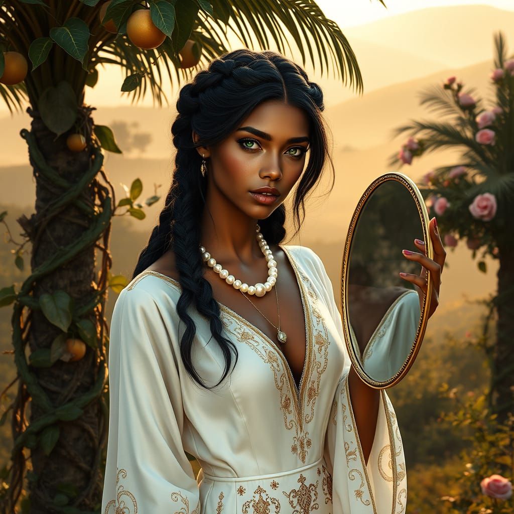 Ethereal Beauty in the Garden of Eden