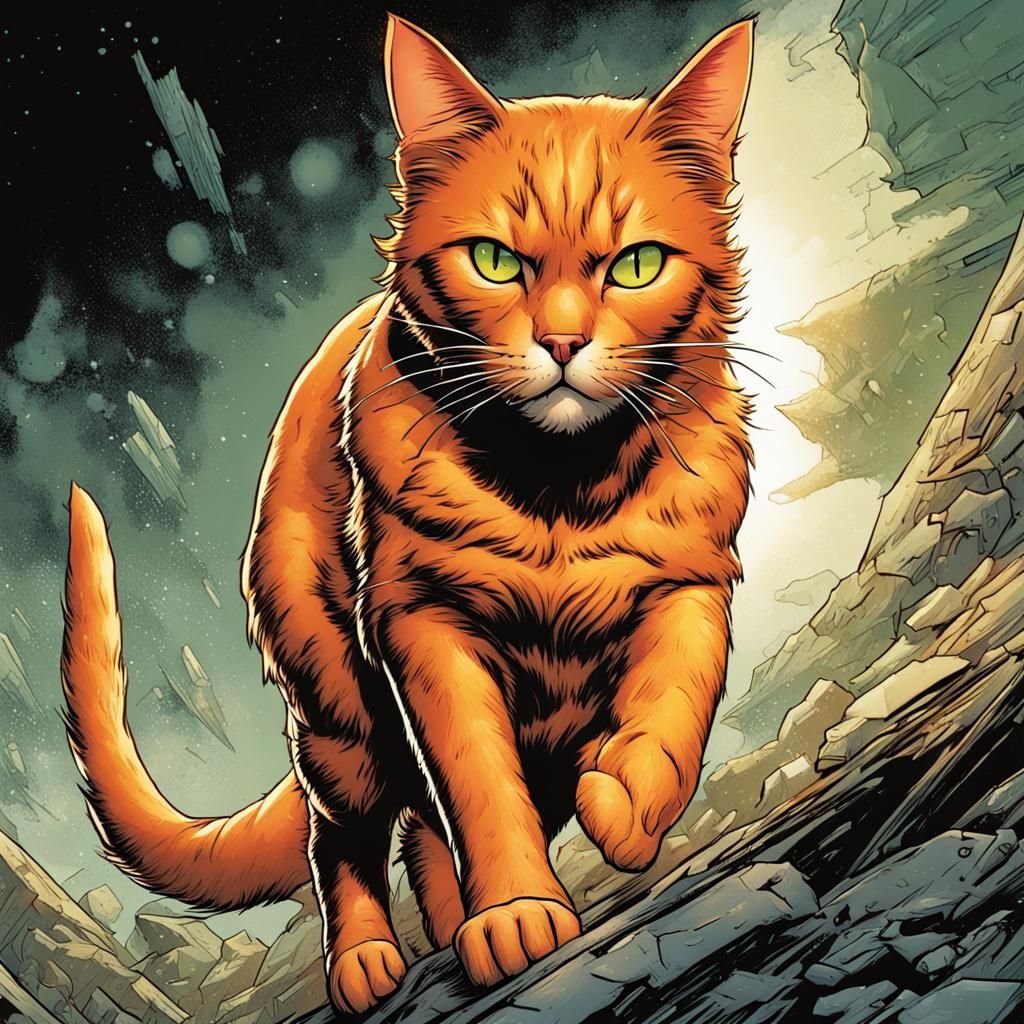 Firestar: Thunderclan Leader, Comic Book Art