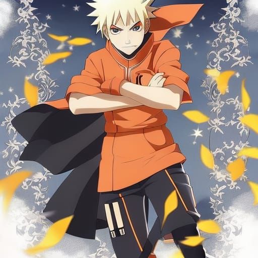 Naruto Uzumaki in Anime Style