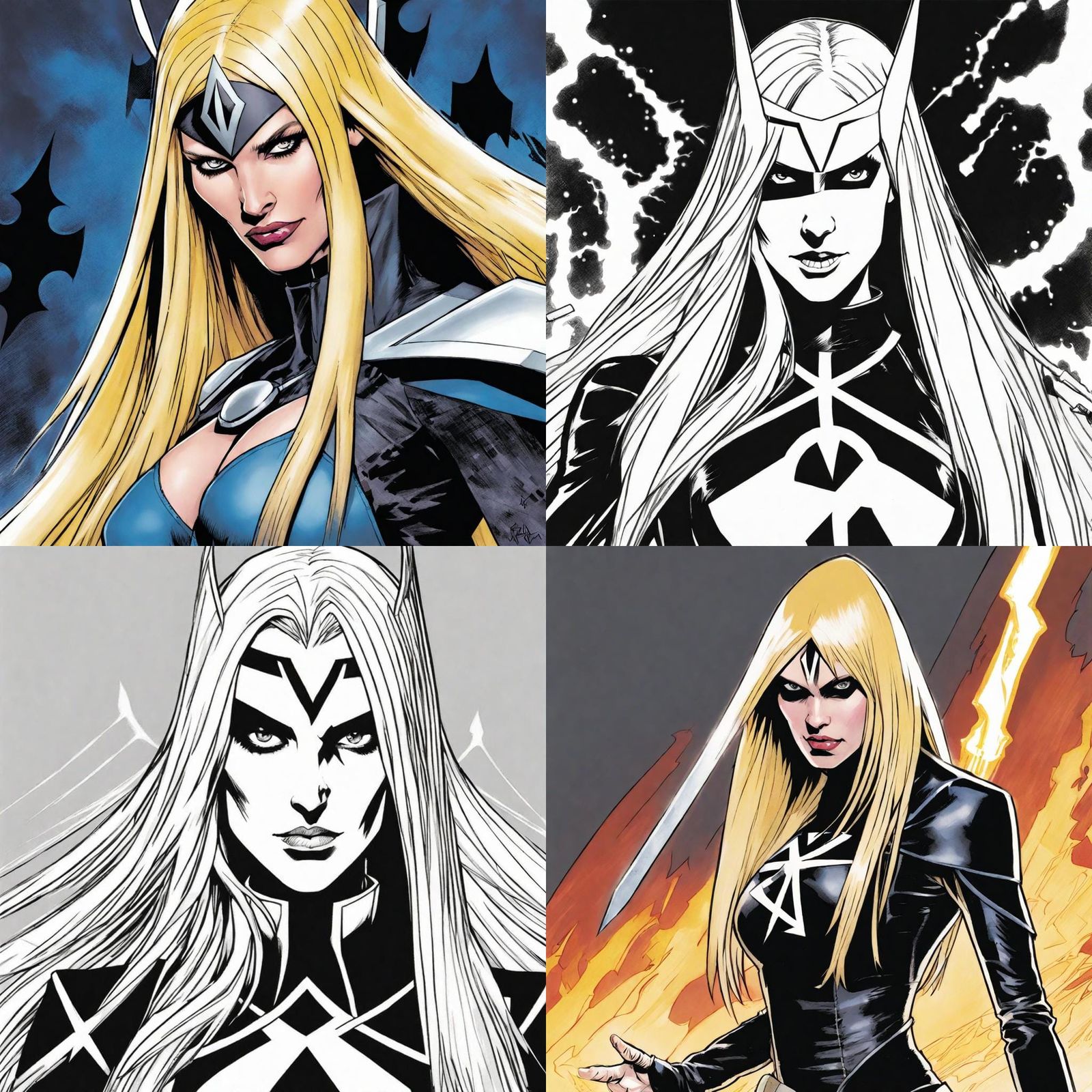 Magik Illustrated in Bret Blevins Comic Style
