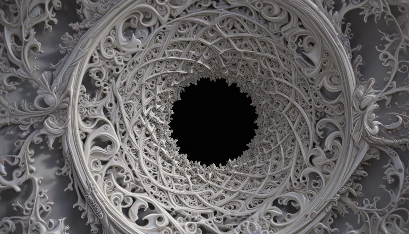 3D portals vast irregular fractal imaginary negative space  ...