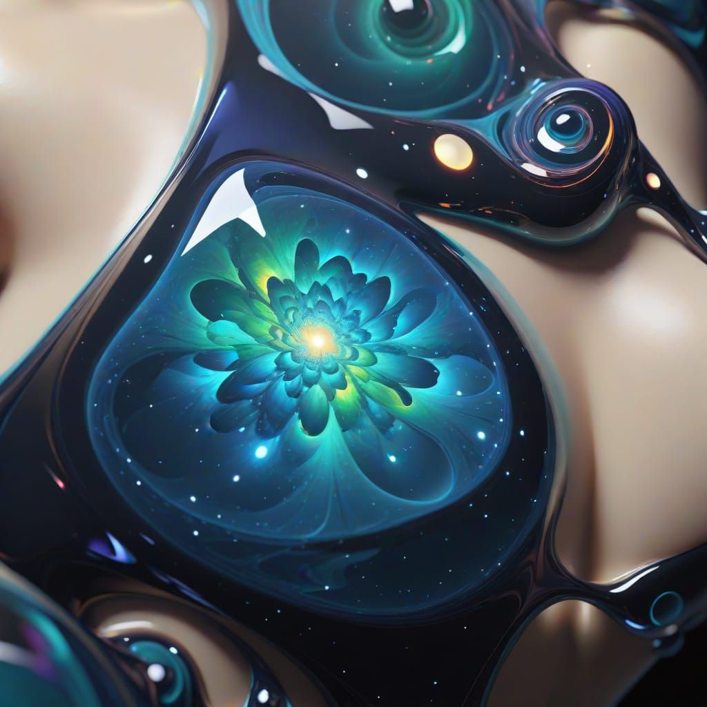 Cosmic Fruiting Body: A Hyperrealistic Depiction of the Univ...