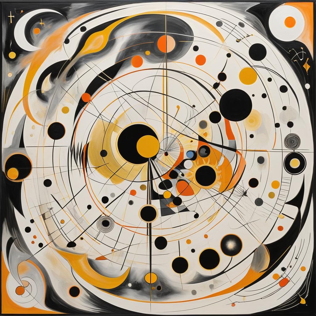 Abstract Geometrics in Pop-Surrealist Style