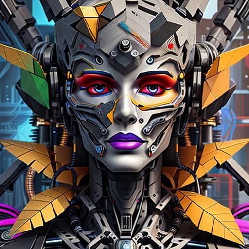 close up of Synthetic "Machine-Generated Masterpiece"
