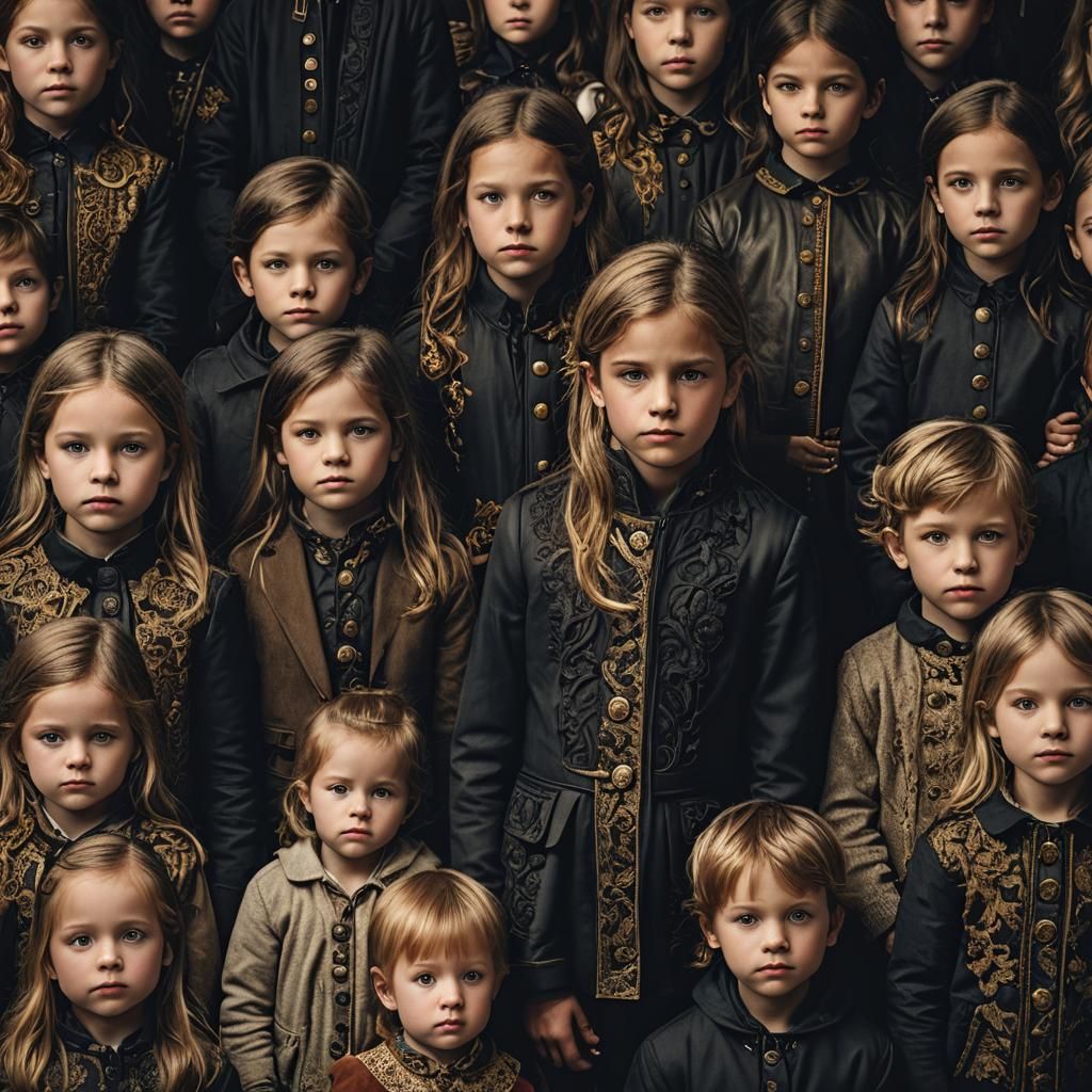 Children Portrait with Hyperrealistic Details