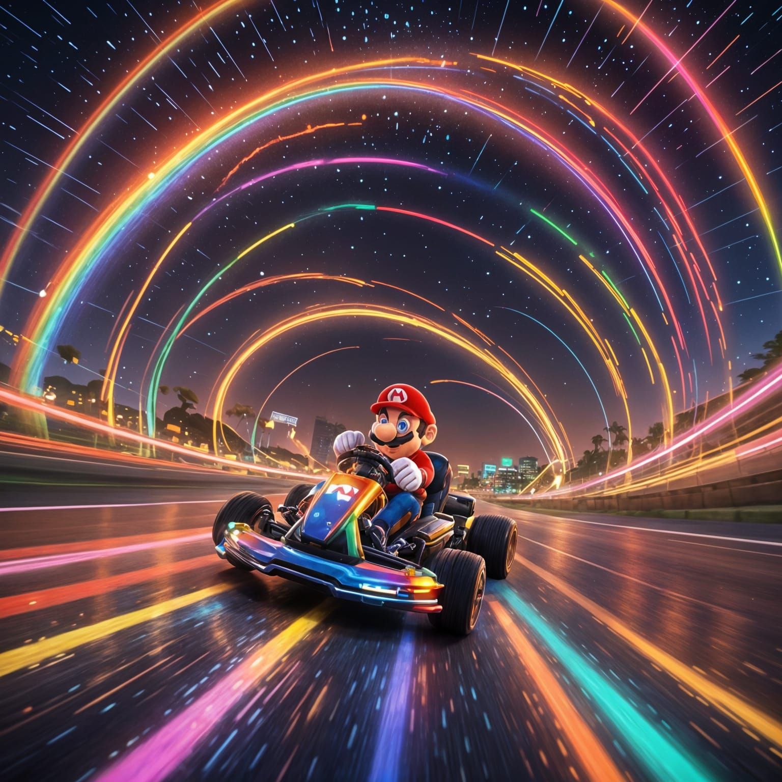 Mario Kart Rainbow road