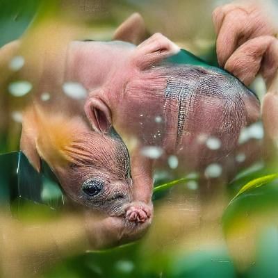 Rare Visayan Warty Piglet Born at Chester Zoo