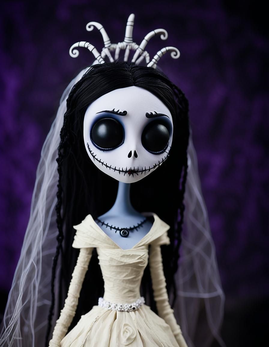 Gothic Bride Claymation in Stop-Motion Style