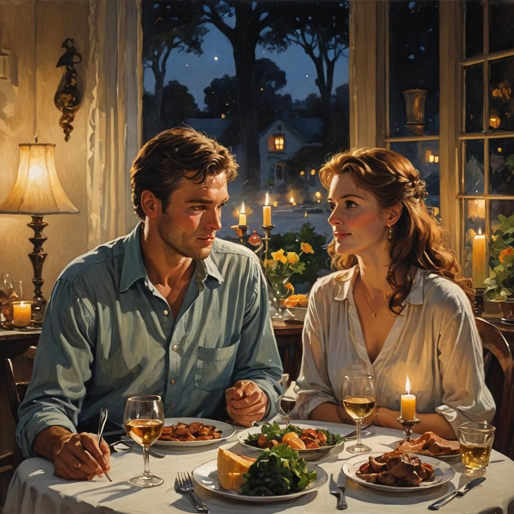 Romantic Candlelight Dinner in Gurney Style