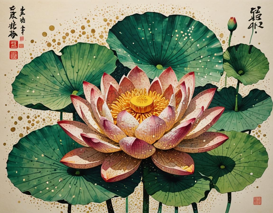 Pointillism: Lotus