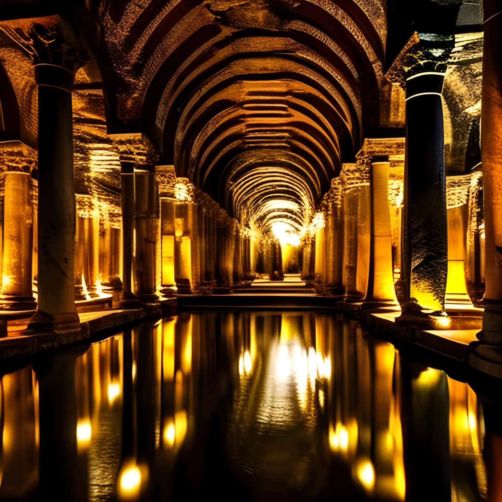 Basilica Cistern, Istanbul: Hyperrealistic HDR Photography