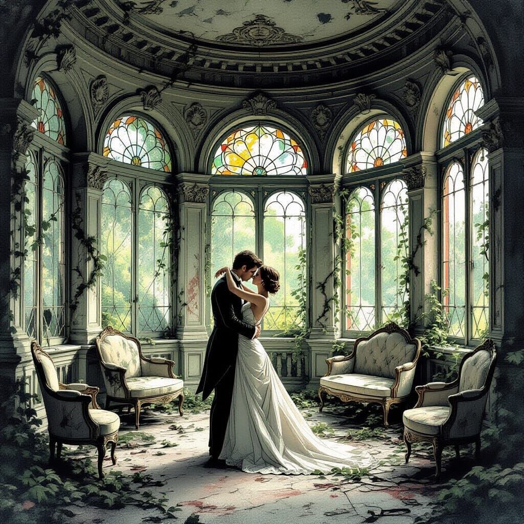 Art Nouveau Ballroom Ruins: A Lost Romance