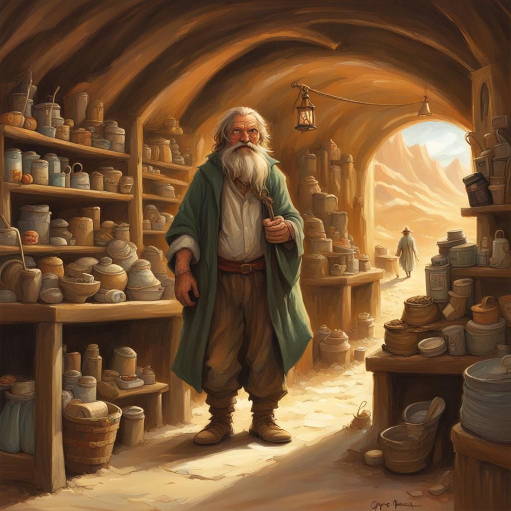 Happy Hobbit's Sinister Desert Shop Stroll