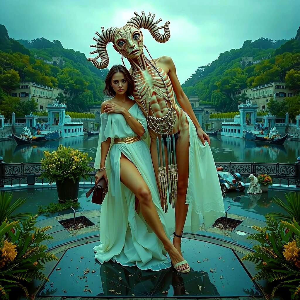 Hyperrealistic Exploration of Femininity and Science