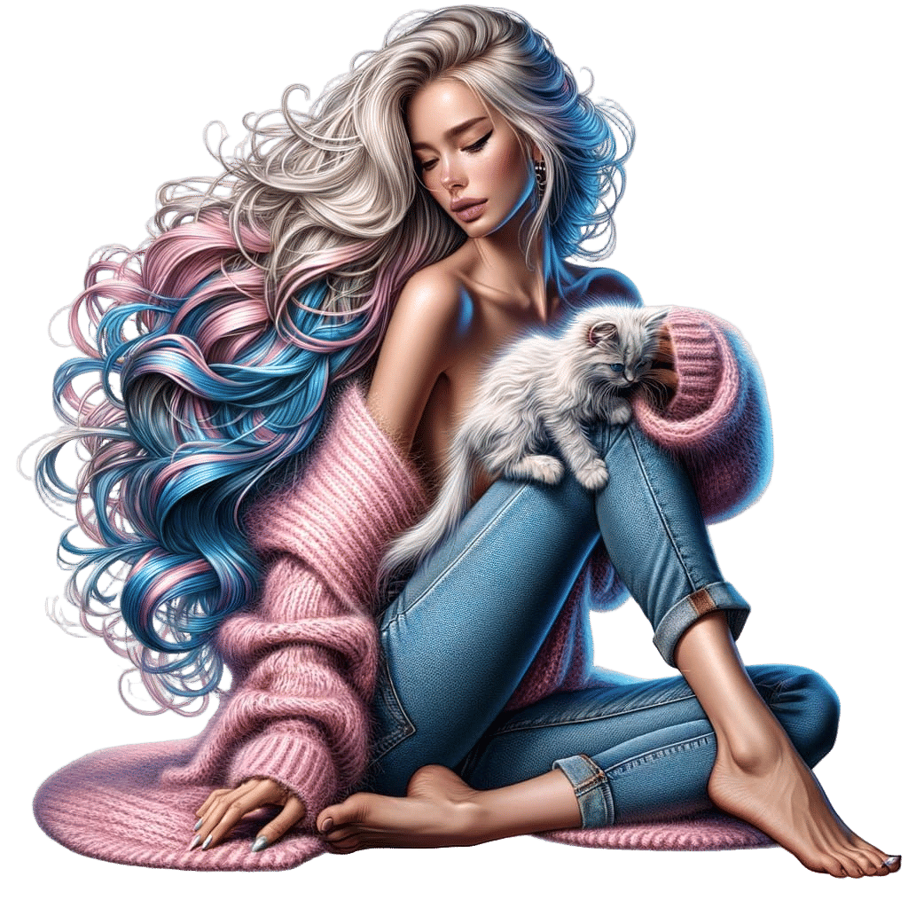 Ethereal Beauty in Airbrushed Digital Illustration