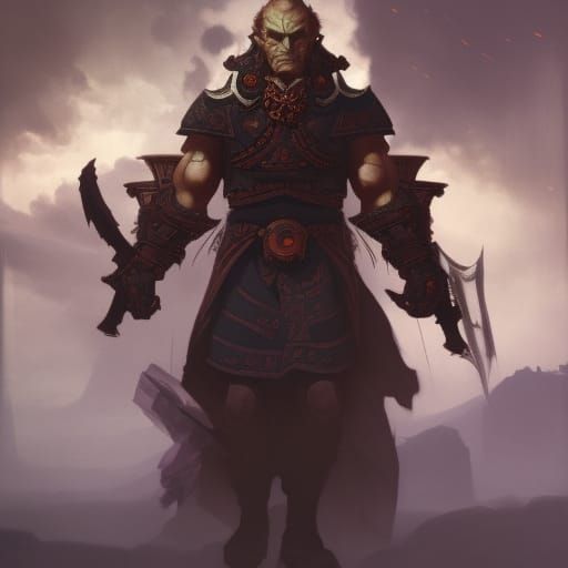 Epic Ganondorf Dark Fantasy Concept Art