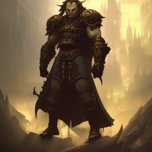 Epic Ganondorf in Dark Fantasy Style