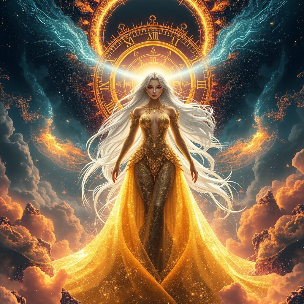 Ethereal Goddess Unites the Cosmos