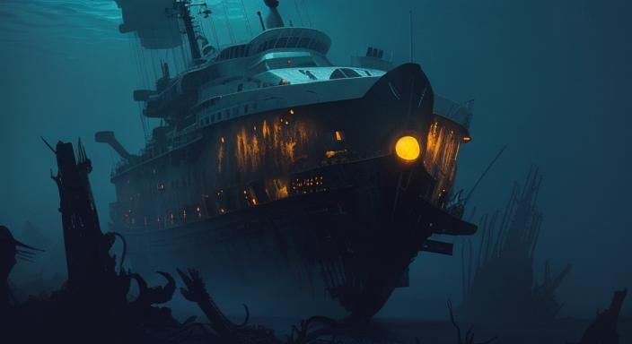 Horror Eye Emerges from Deep Sea Wreck