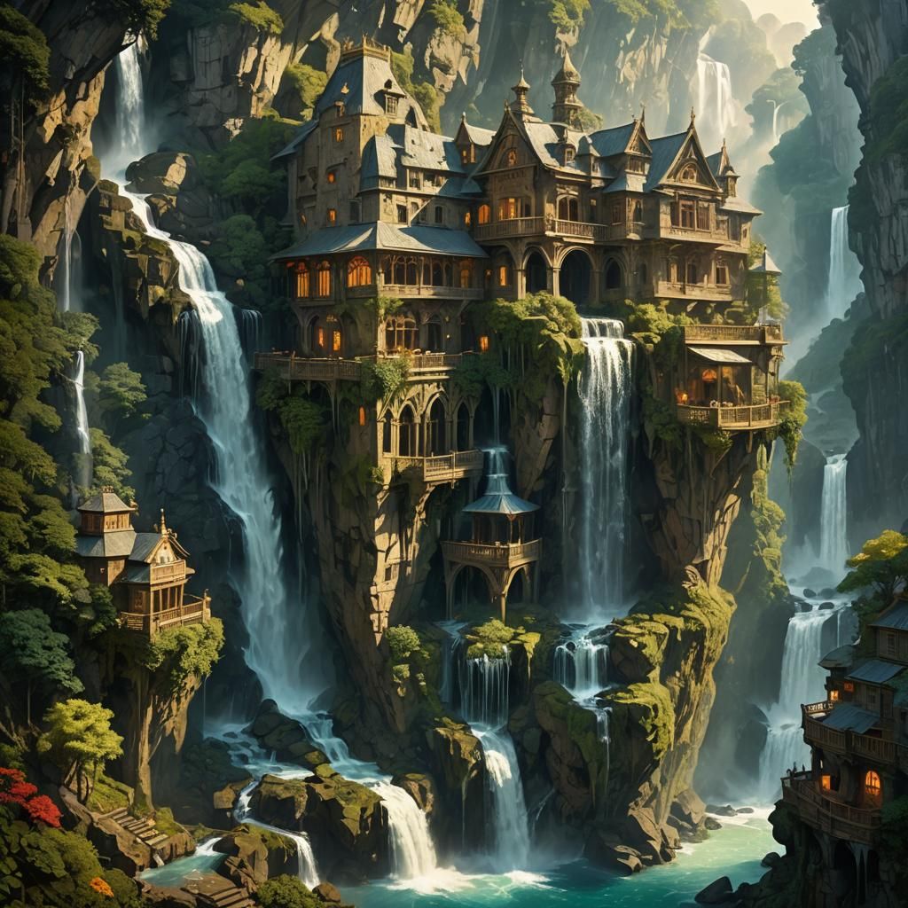 Ornate Waterfall Inn in Sunlight