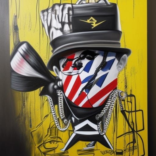 Hermes Bag in Graffiti Art Style