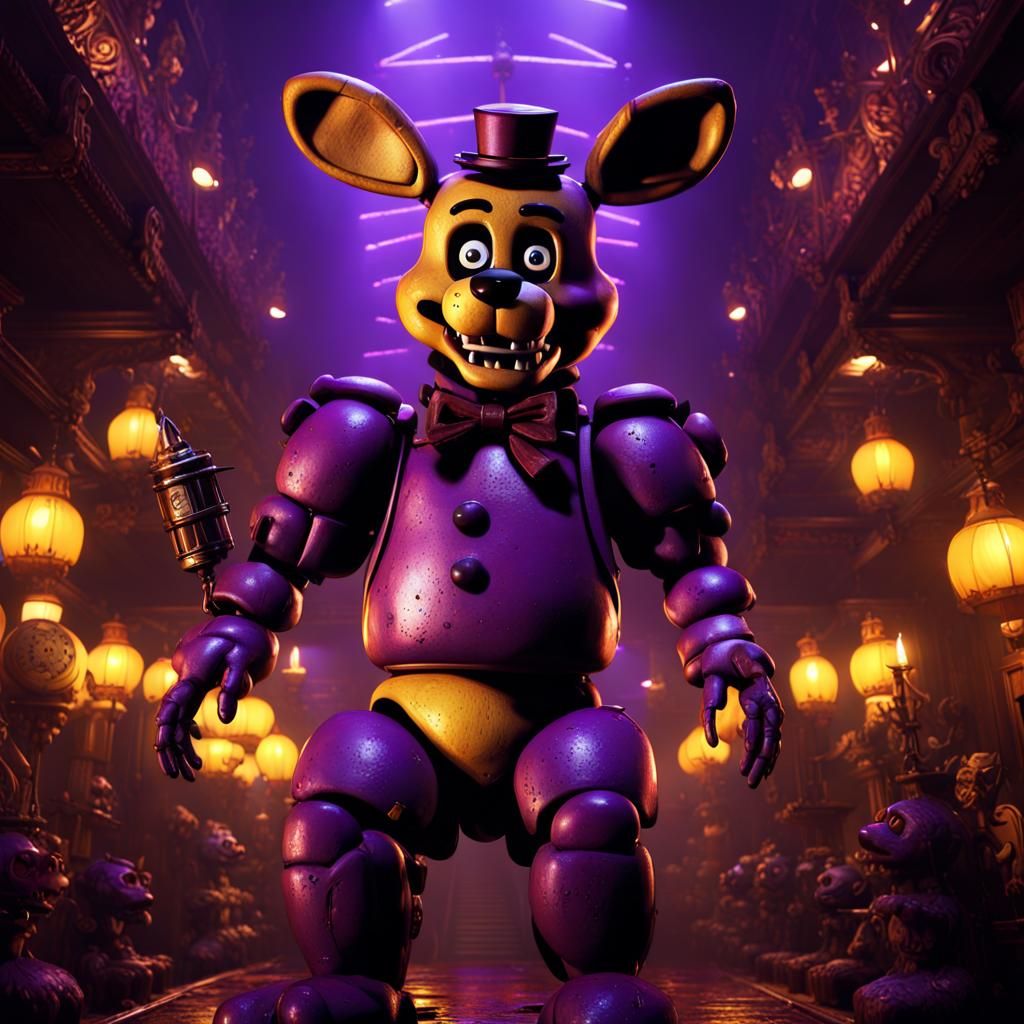 Dark Fantasy Fnaf Concept Art in 8k