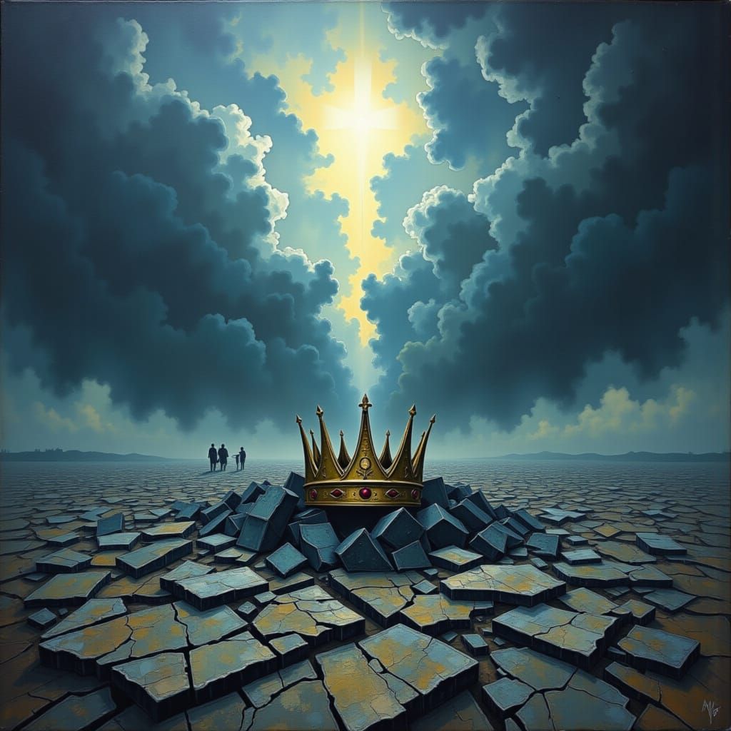 Fallen Crown on Barren Earth, Divine Light Breaks Through