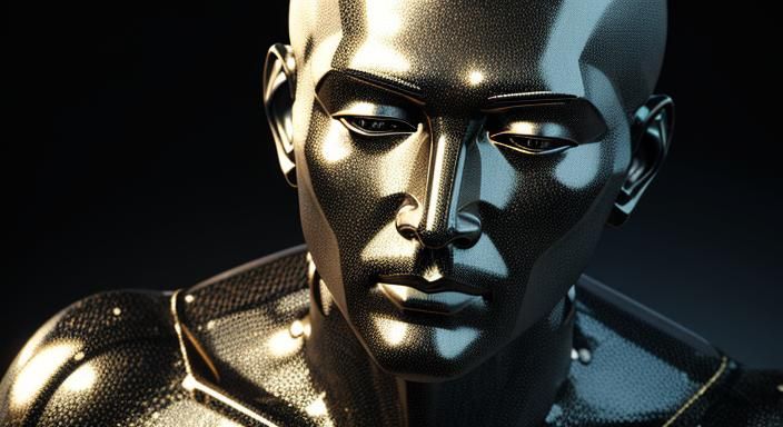 Annunaki Face Recreation in 3D Cinematic Art