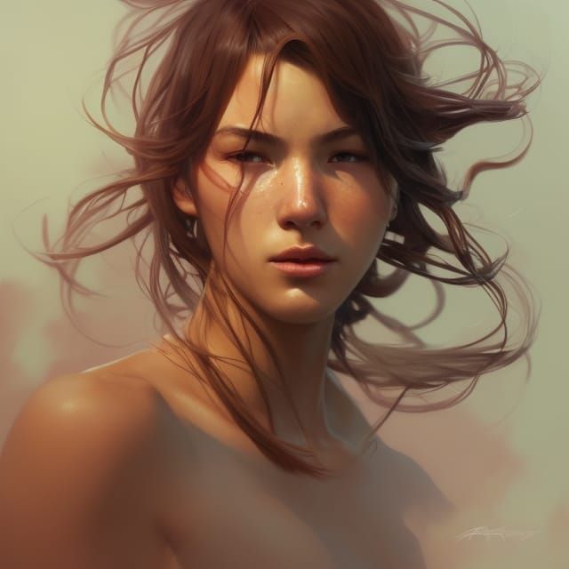 Detailed Portrait of Athlete Woman in Unreal Engine 5