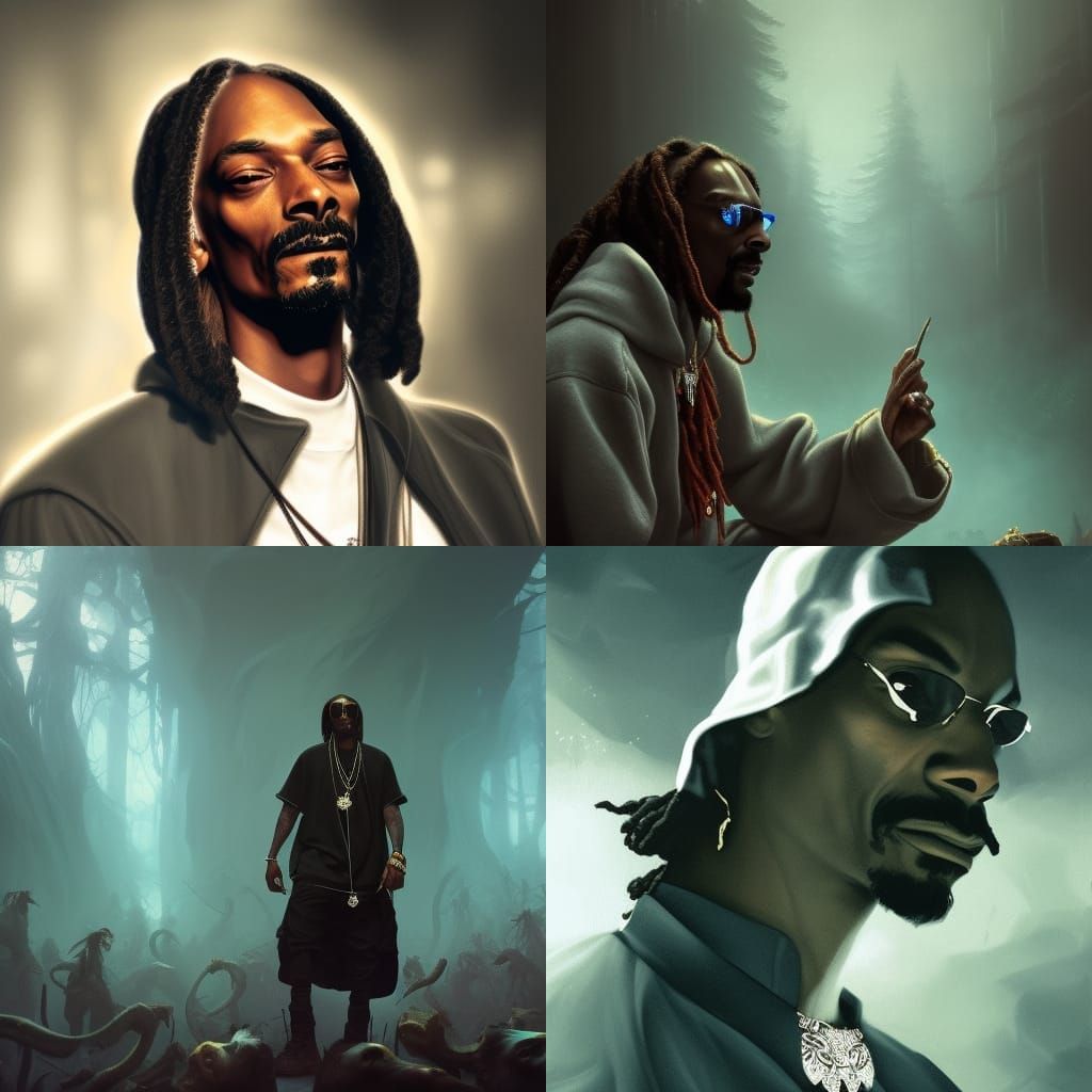 Snoop Dogg Necklace in Dark Fantasy Style