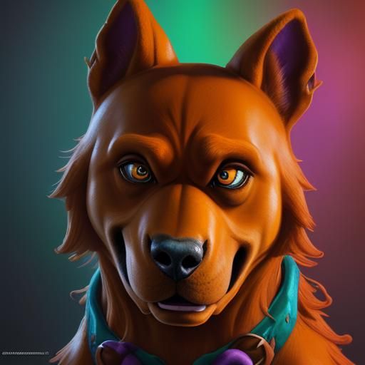 Hyperrealistic Scooby Doo Concept Art