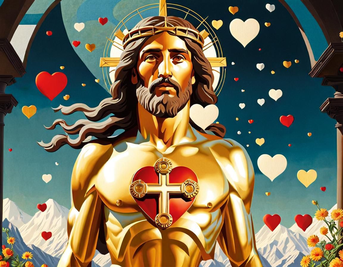 Agape Love: Forgiveness Dispenser in Art Nouveau Style