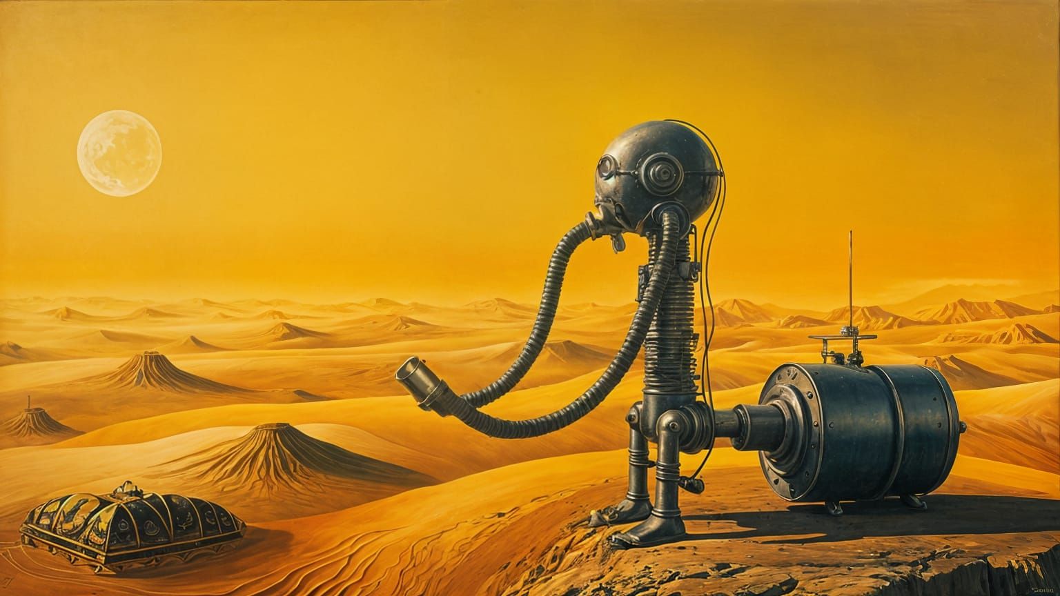 Surreal Breathing Machine: Dali-esque Melting Canvas