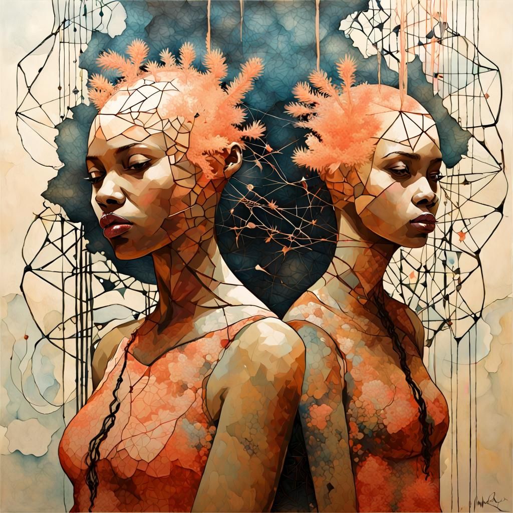 Surreal Girls with Bioluminescent Accents